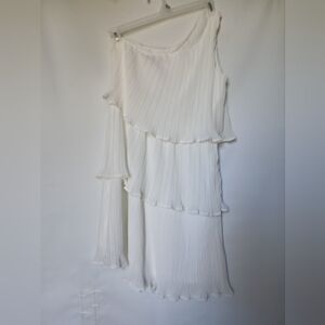 Elegant One Shoulder White Dress